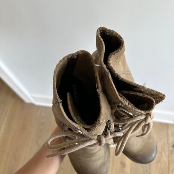 Sorel Joan of Arctic Wedge II Waterproof Lug Sole Booties 7 - Picture 7 of 7